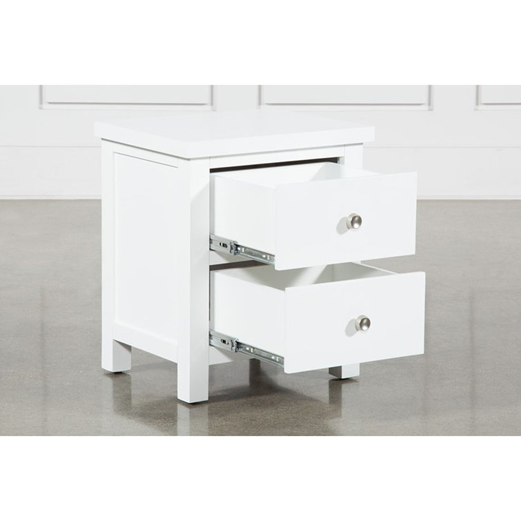 Larkin White 23 2 Drawer Nightstand