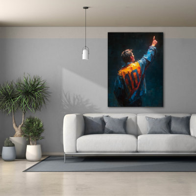 Toile épique Graffiti «Number 1 Sports Legend» par Ann Klee, 40 po x 54 po