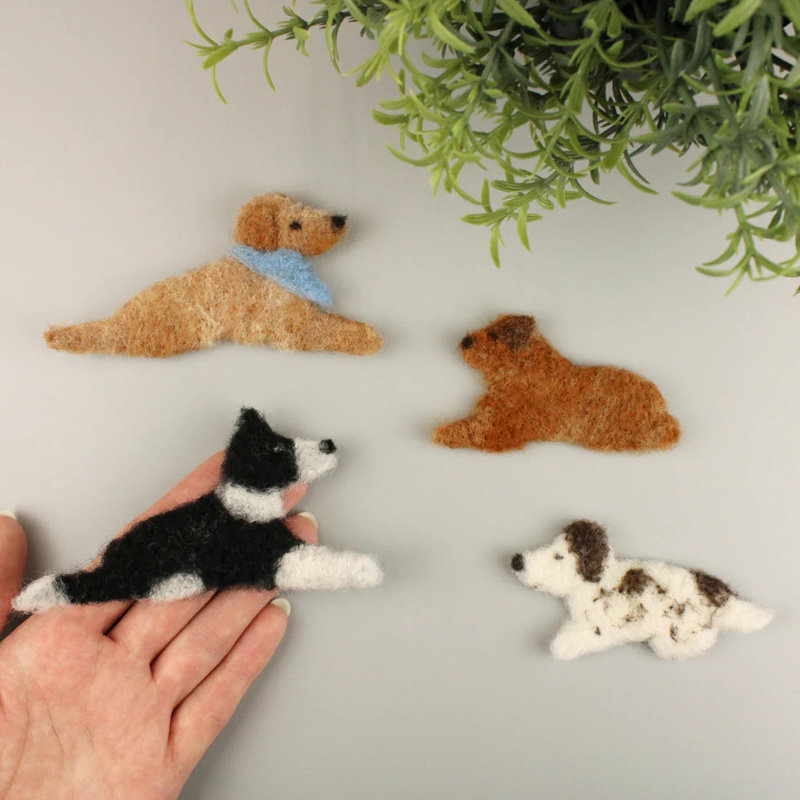 Dog and Cat Magnet Needle Felting Kit