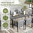 Maurice 9-Piece Hand-Woven Rope Patio Dining Set With Gray Cushions And Umbrella Hole