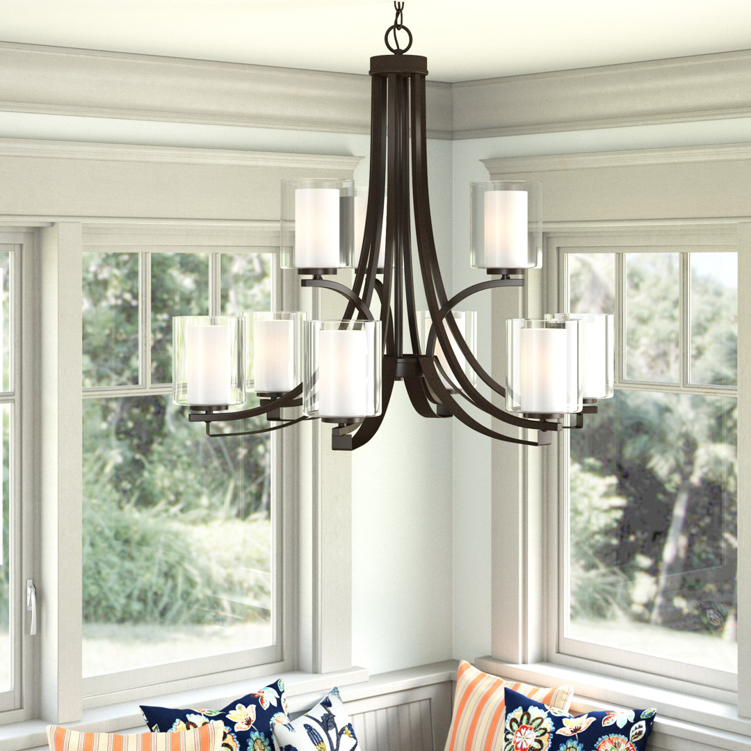 9 - Light Dimmable Classic / Traditional Chandelier Red Barrel Studio®