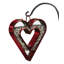 Mangeoire à oiseaux en forme de cœur