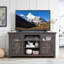 Meuble télé Farmhouse avec grand meuble multimédia et tablettes réglables-1571785079