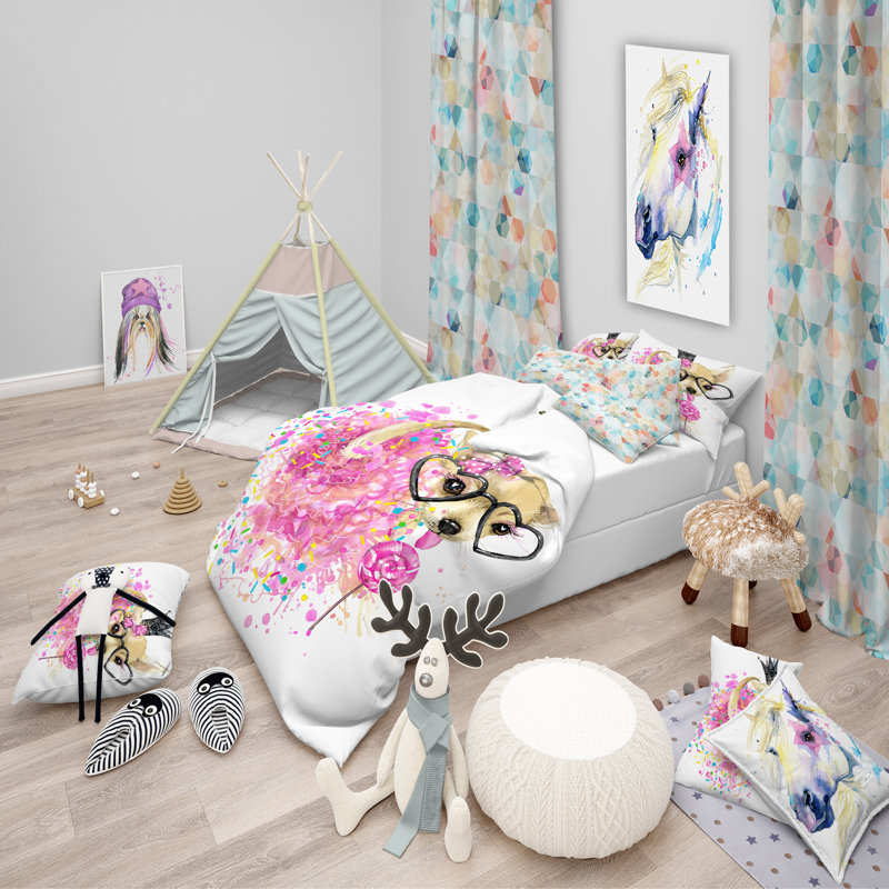Ensemble de housse de couette moderne et contemporaine, Housse de couette double / grand + 2 taies
