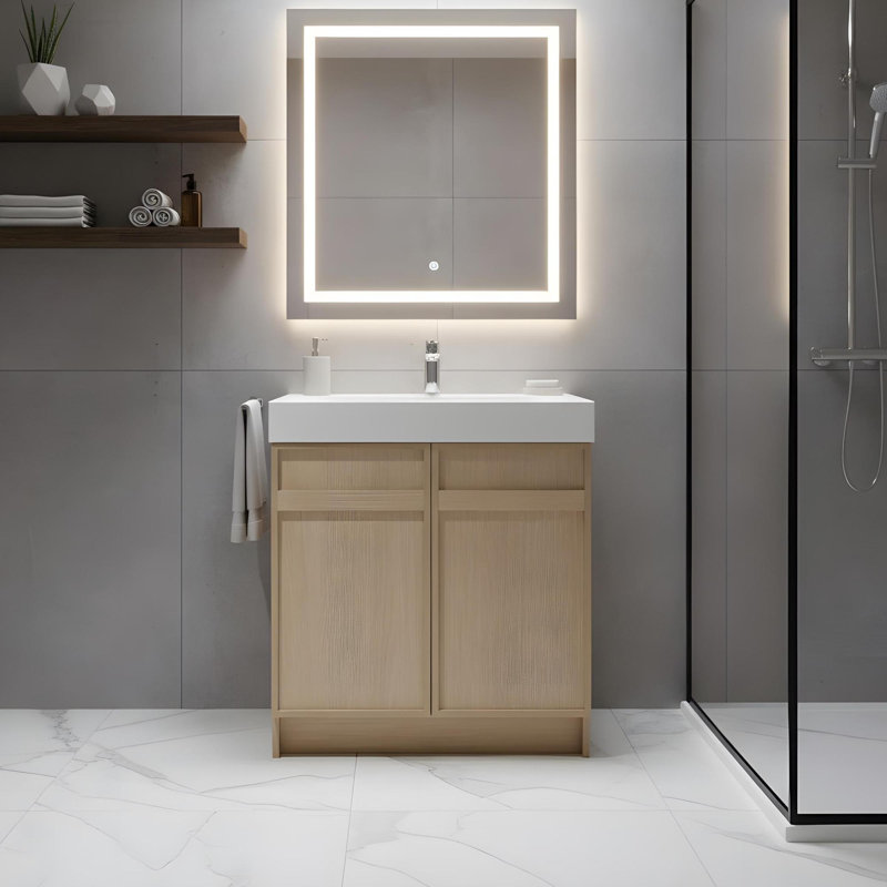 30" Multi-Functional Storage Freestanding Bathroom Vanity