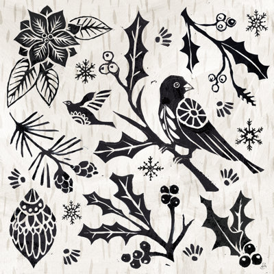 Gravure sur bois de Noël IV
