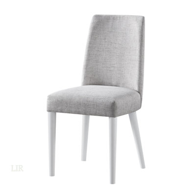 Taylor Comfortable Task Chair With Solid Wood Legs And Easy-Clean Gray Fabric, Perfect For Home And Office Use