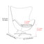 35.4" Finola Top Grain Leather Accent Chair-812703146