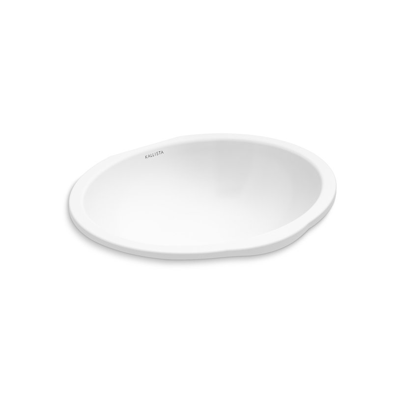 Perfect Under-Mount Basin, Soft Oval with Overflow