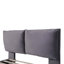 Grand lit plateforme tapissier avec lumière de capteur et 2 grands dossiers, élégant lit plateforme avec 2 ensembles de port USB et de douille sur chaque pied de lit arrière, gris-443183262-443183248