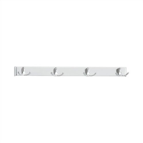 Charlton Home Demetris 4 Hook Extruded Aluminum Coat Rack | Wayfair