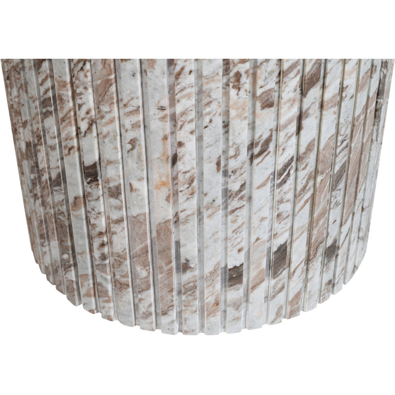 Genoa Jamary Dining Table, Brown Marble