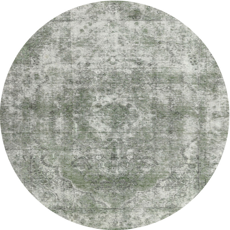 Tapis gris zone contemporaine, Rond 3 pi