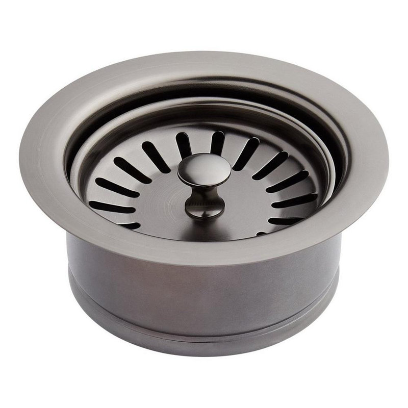 4-1/2" Garbage Disposal Flange with Stopper, Gunmetal