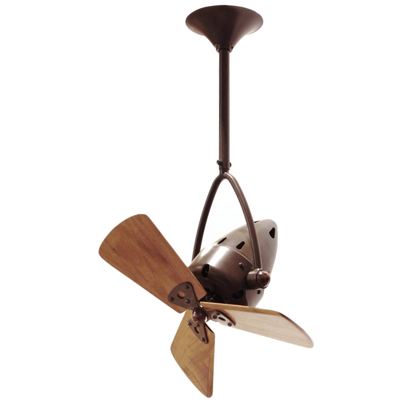 16" Jarold Directional 3 Blade Ceiling Fan, Bronzette