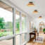 Rattan LED Flush Mount