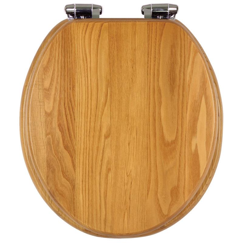 Dalton Toilet Seat, Round, Honey Oak