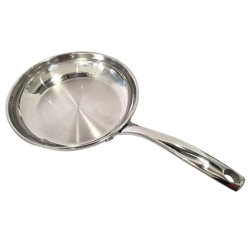 Poêle à frire en acier inoxydable Davyline, 10.5"