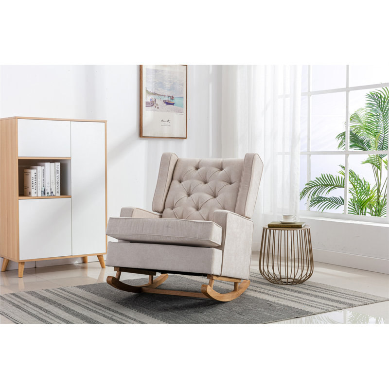 Fauteuil berçant confortable Living Room, Beige
