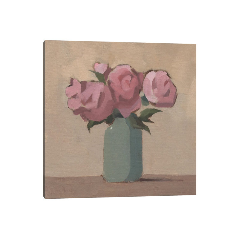 Spring Vase I by Jacob Green - Wrapped Canvas Painting, 45.72 cm H x 45.72 cm W x 3.175 cm D