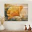 Golden Ginkgo Leaf I - feuilles, décoration murale en bois - sur bois de pin naturel-1759142315