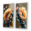 «Vibrant Sunflower», 2 pièces sur toile-2062045630-2062045623