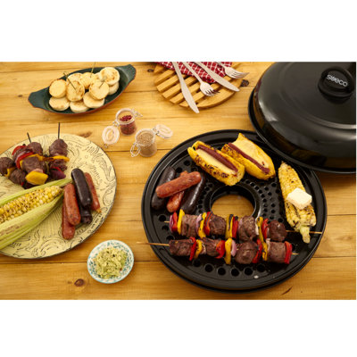 Indoor Smokeless HotAir-Griller Nonstick Stovetop