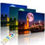 Big Ben In Front Of Big Moon In London by No - Wrapped Canvas Print-49671847-49671848