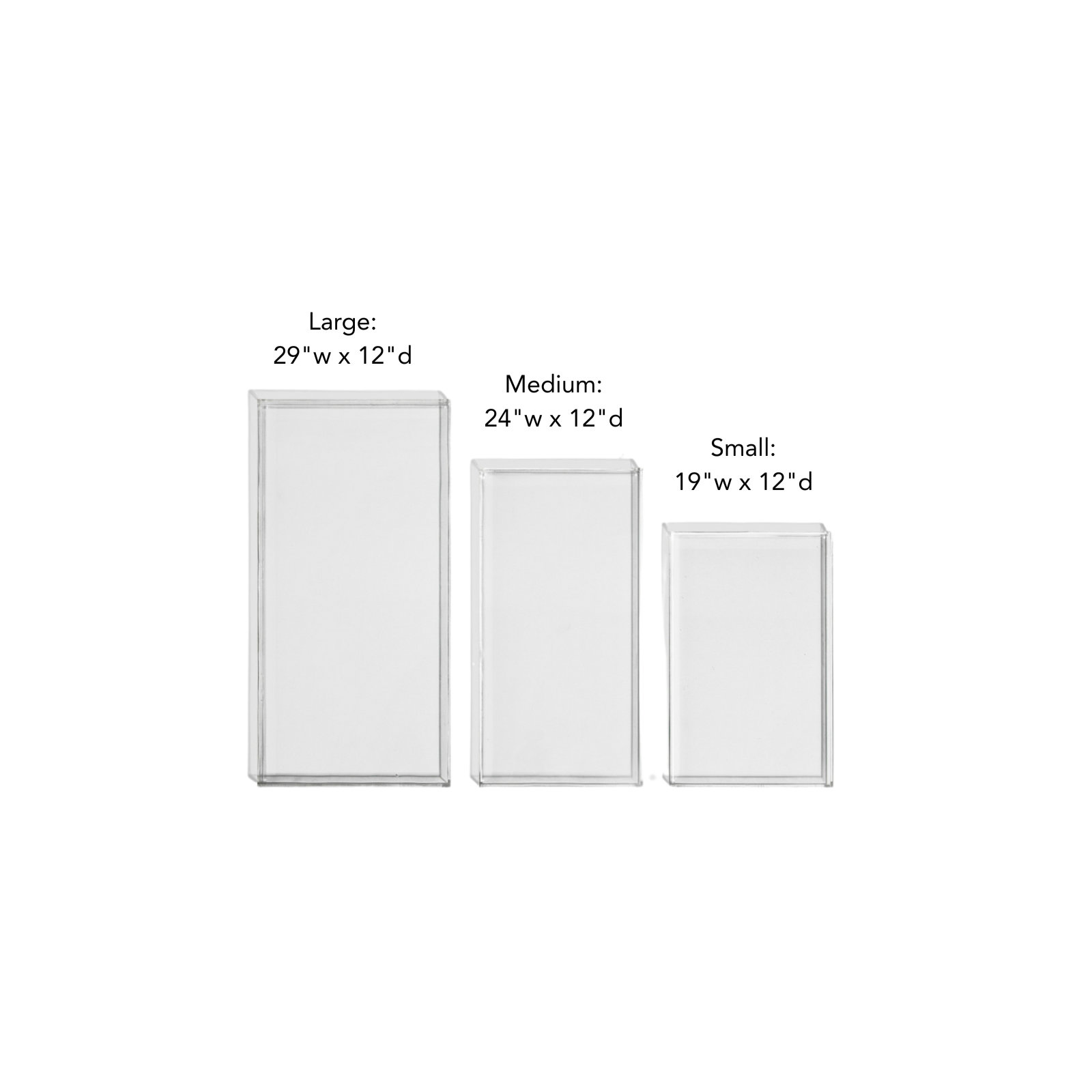 Clear Overflow Feeding Tray, Large