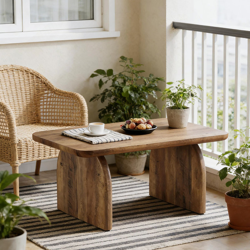Table à thé de style moderne, table basse spacieuse, table d'ordinateur