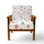Chaise rembourrée à pois rose pastel-904802726