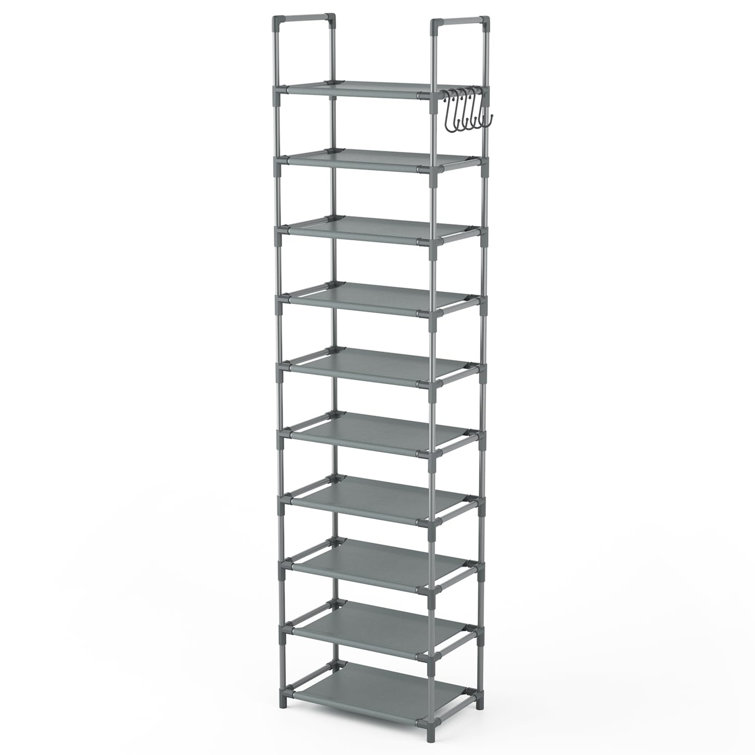 25 Pair Metal Shoe Rack Rebrilliant Finish: Bronze