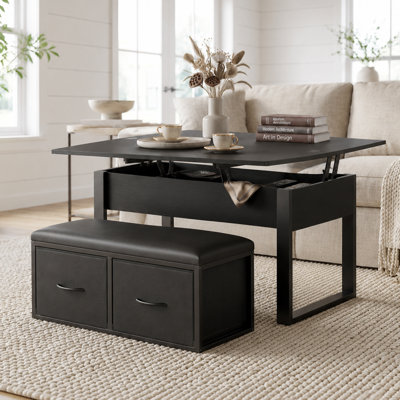 Lorenzo Lift Top Coffee Table With Storage Bench