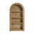 78.74" Tall 4-Tier Arched Bookcase with Open Display Storage Shelf-1757918069