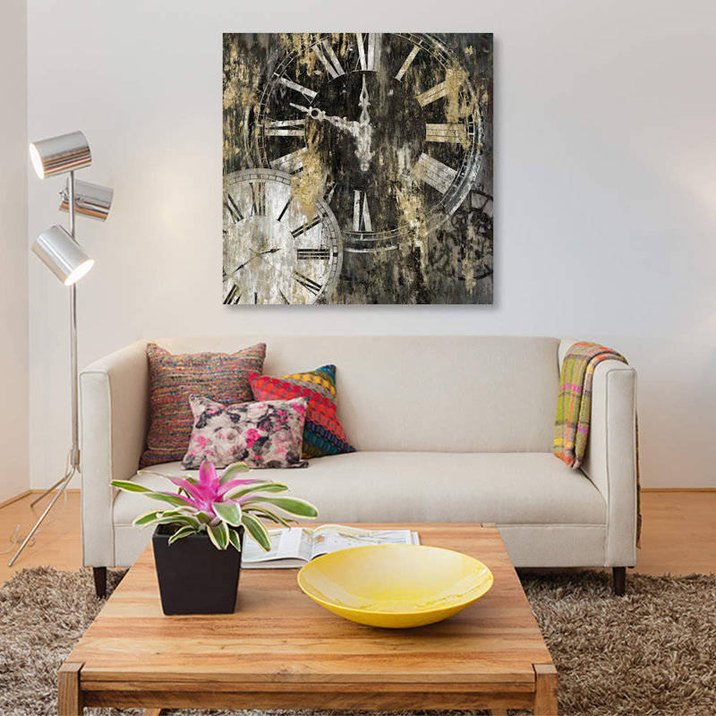 « clockwork ii », impression sur toile, H 26 po x l 26 po x P 1,5 po