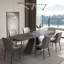 63" to 95" Extendable Sintered Stone Dining Table for 4-10, Black Matte Sintered Stone Table top, Black Steel Legs