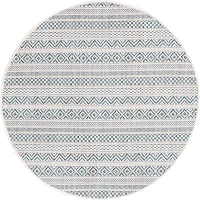 Tapis d'extérieur scintillant bleu clair