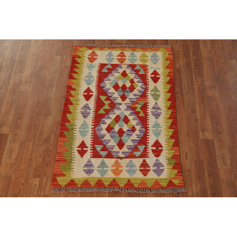 Multolor Kilim Oriental Accent Rug 3x4