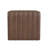 Ada Footstool Ottoman, Channel Tufted Taupe Brown Boucle, 19 Inch-112313372