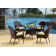 Emilia Square 5 - Person 38" Long Dining Set with Cushions