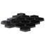 Carreau de mosaïque en porcelaine 11 po x 14 po Stately Hex-72531466