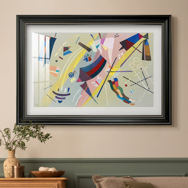 Untitled (Sans Titre), 1941-Wassily Kandinsky-Custom Framed Canvas, 16x22 INNER SIZE, Framed Print with Mat, Matte Black Bead