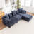 Mildred 4 - Piece Sectional Sofa With Ottoman-1257628633