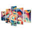 «Pastel Mystery Geometrics - Abstract Wall Art Decor», 5 pièces-1449092754