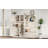 Multifunctional Left-Right Combination Hall Cabinet (Can Be Used Separately) With Storage And 4 Hooks, Storage Cabinet/ Hall Tree 2 In 1 For Living Room, Kitchen And Hallway-1492761192