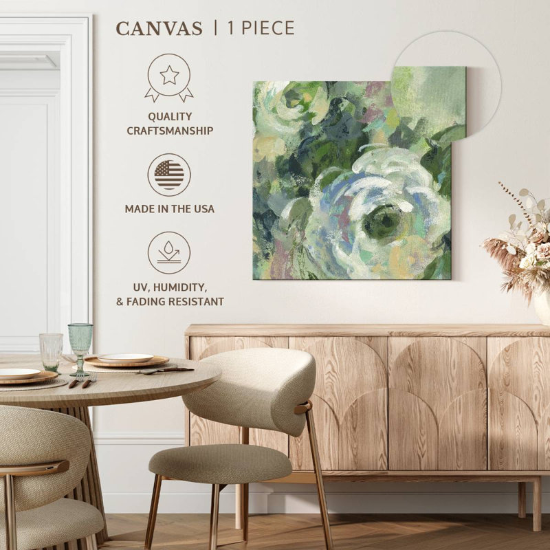 Avery, pivoines sauge et lavande I Light, H 16 po x l 16 po