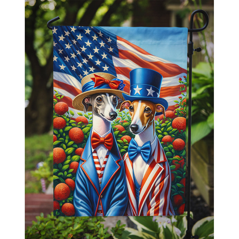 Drapeau All American Garden, Lévrier italien