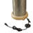 23"H Emmelynn Punched Metal and Mango Wood Pedestal Floor Lamp