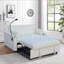Modern Velvet Loveseat Futon Sofa Couch W/Pullout Bed,Small Love Seat Lounge Sofa With Adjustable Reclining Backrest,Toss Pillows, Pockets,Furniture For Living Room,3 In 1 Convertible Sleeper Sofa Bed-1220760725