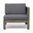 LSHAPE SOFA SET, DARK GREY